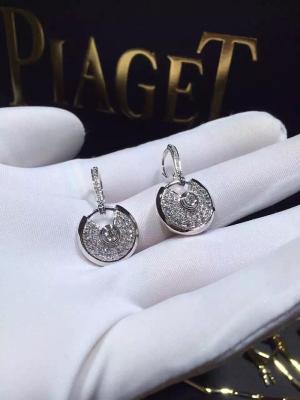 China Ouro branco de N8515029 Diamond Earrings 18K para jovens senhoras à venda
