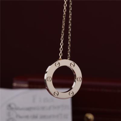 China B7014200 Classic Luxury Jewelry Love Necklace 18K Yellow Gold for sale