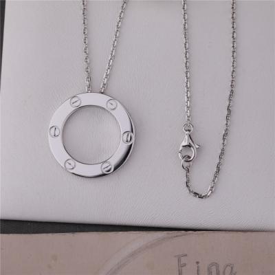 China Classic Luxury Jewelry Love Necklace 18K White Gold B7014300 for sale
