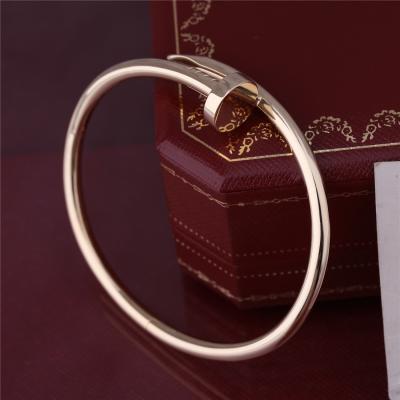 China Real Gold  JUSTE UN CLOU BRACELET YELLOW GOLD Thick Model Nail Bangle B6048217 for sale