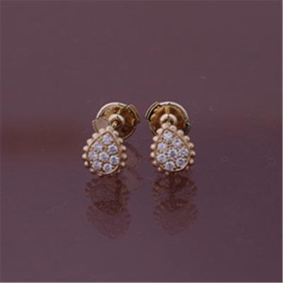 China French Fine Serpent BohèMe XS Motif Ear Studs In Pink Gold Earrings JCO01362 for sale