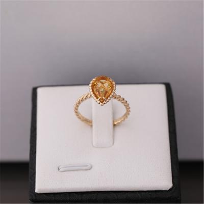 Chine La coutume font à usine d'or la référence de luxe JRG02702 de Citrin de motif de l'anneau S de Boheme de serpent de bijoux à vendre