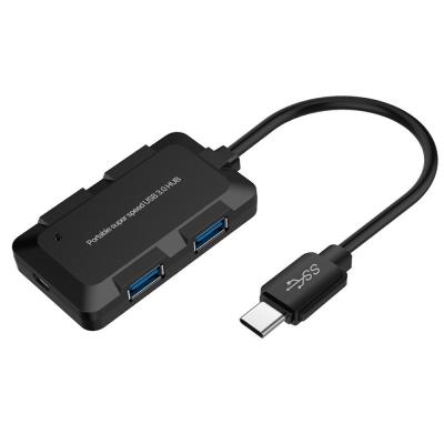 China 4 Ports USB C Hub USB Type C Hub with 4 USB-A 3.0 Ports for Smart Sync / Charge for sale