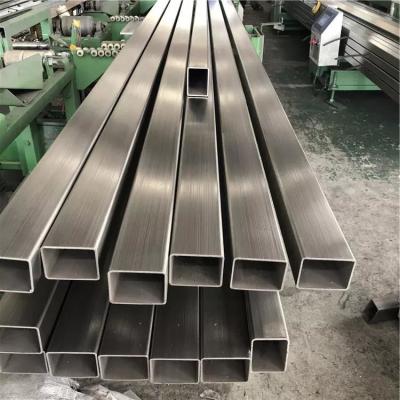 China 304 304L Hairline Finish Welded Stainless Steel Tube For Handrail Balustrade Ceiling Decoration for sale
