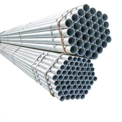 China Q235 Q345 A53 2 pulgadas Sch40 10FT tubo de acero galvanizado redondo laminado en caliente para calefacción de invernadero en venta