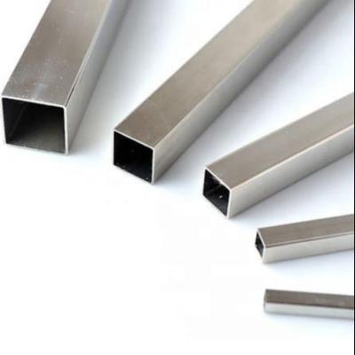 China Hot Rolled Seamless 316 Stainless Steel Hollow Square Pipe Tube Brush Polish for sale