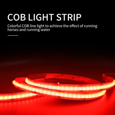 China Phantom COB LED Strip Light Low Voltage Ultra Narrow Flexible Line Red Color for sale
