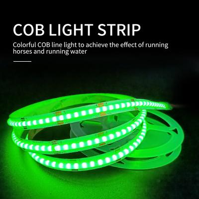 China 480 Bead RGB COB LED Strip 120 Degrees Battery Operated Waterproof for sale
