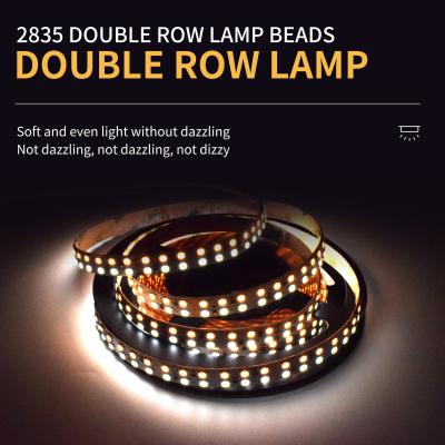 China UL Certified SMD 2835 LED Strip Double Row Outdoor Indoor Lighting Te koop