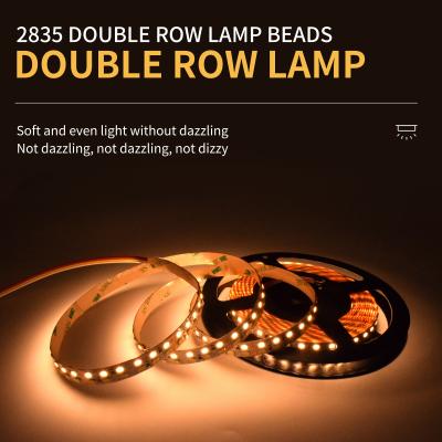 China 12V 24V Dual Row SMD 2835 LED Strip Dual Color Safety Light Belt for sale