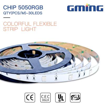 China Cuttable SMD 5050 Rgb Flexible Led Strip , Outdoor Led Strip Light IP20/65/67/68 for sale