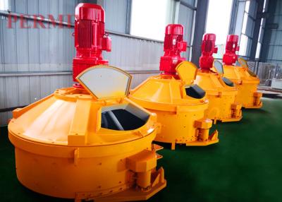 China Sleepers Track Slabs Heavy Duty Cement Mixer , Durable Low Wear Orange Refractory Pan Mixer for sale