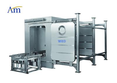 China High Output Continuous Bin Washing Station With Double Chamber 15kW Power for sale
