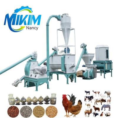 China Sheep Chicken 1 To 10Ton/ H Poultry Feed Pellet Machine NSK Bearings for sale