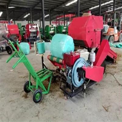 China Rustproof Silage Packing Machine High Efficient Small Grass Baler PLC for sale