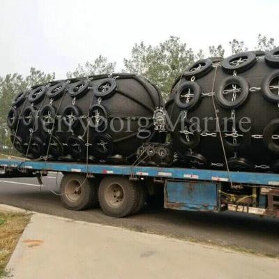 China Transferência a pouca distância do mar 50kpa de borracha natural do STS que flutua o para-choque pneumático à venda
