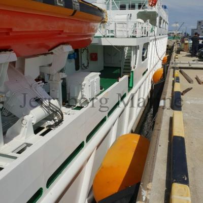 China Polyurethane Marine Floating Foam Fender With Tyre And Chain for sale