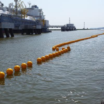 China EVA Foam Filled Floating Ball delimita la boya de amarre de la barrera de agua del área de seguridad en venta