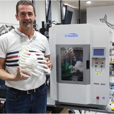 China Creatbot PEEK-300 Industrial Medical Metal 3D Printer 300x300x400mm for sale