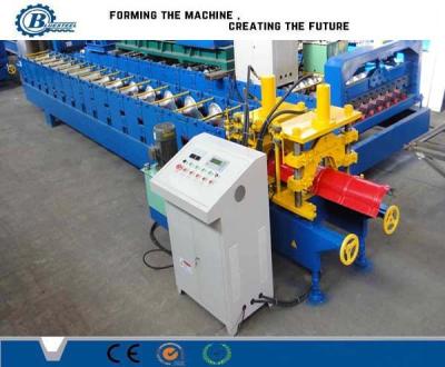 China Galvanized Construction Metal Step Riged Cap Roll Forming Machine PLC Control for sale