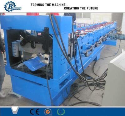 China Color Coated Steel Roofing Step Ridge Cap Sheet Making Machine Roller Forming Machine for sale