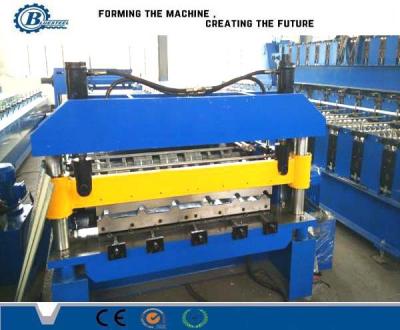 China PLC Controlled Roof Panel Roll Forming Machine For 0.3 - 0.8mm Forming Thickness for sale