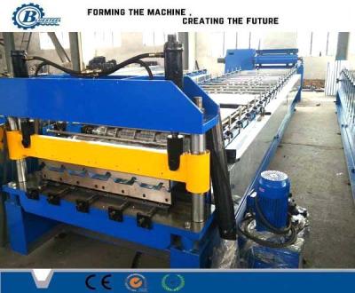 China Single Decking Roof Panel Roll Forming Machine , Metal Roof Sheet Roll Former Machine for sale