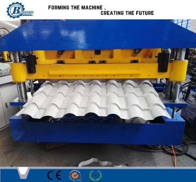 China Rollo de aluminio automático de la teja que forma la máquina para cubrir el CE en venta