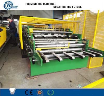 China Dubbele Laag die Vormt Machine, het Dubbele Metaal die van het Dekblad Machine vormen Rolling Te koop