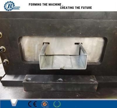 China Rolo de aço do metal hidráulico do Purlin da construção de aço C do corte que forma a máquina à venda