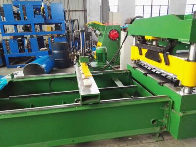 China Sheet Crimped Metal Roofing Roll Forming Machine With PLC Control System , 0.7mm Thick for sale