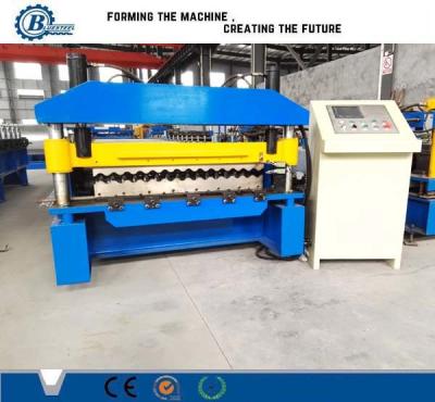China 18-76-836 Galvanized Metal Roofing Panel Machine / Steel Corrugated Sheet Roll Forming Machine for sale