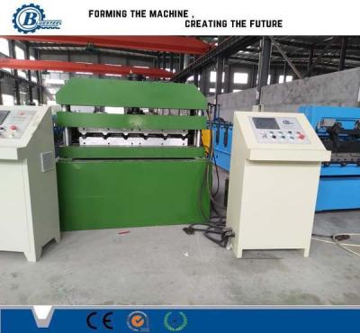 China Trapezoide Profil-Metalldeckungs-Stahlrolle, die Maschine mit 3 Stand-Rollen bildet zu verkaufen