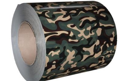 China Wooden Patten Printed Steel Military Prepainted Galvanized Steel Coil Custom Width for sale