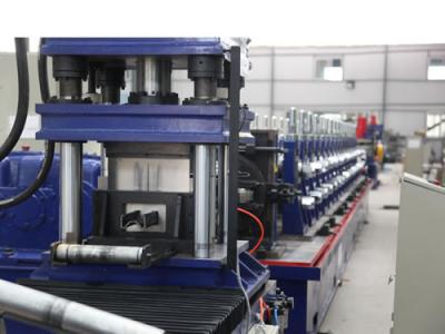 China High Stress Steel Structure Purlin Roll Forming Machine With Automatic Cutting for sale