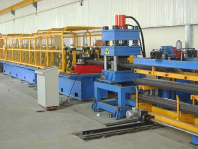 China Highway Guardrail Roll Forming Machine , Hydraulic Metal Roof Tile Machine for sale