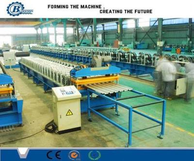 China Color Steel Corrugated Roll Forming Machine / Metal Roof Tile Making Machine for sale