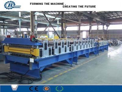 China Color Steel Corrugated Metal Roofing Roll Forming Machine 10 - 25m/min Speed for sale