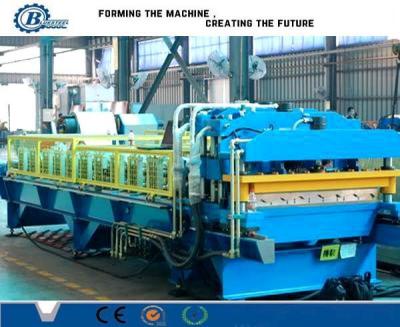 China Berufsstahl runzelte die Metalldeckungs-Blatt-Rolle, die Maschine mit Energie des Hydraulikmotor-3kw bildet zu verkaufen
