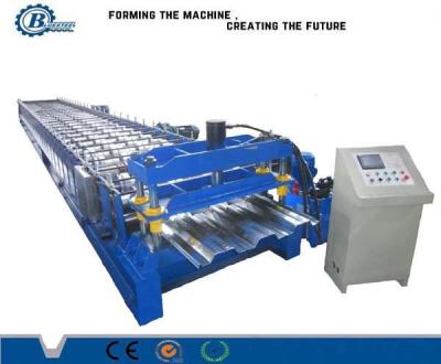 China 8 - 25m / min Speed Metal Deck Roll Forming Machine For Steel Floor Deck System for sale