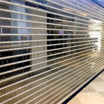 China Polycarbonate Clear Shutters Roller Door Spring Plastic Transparent for sale