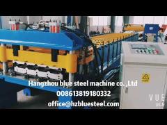 Metal Trapezoidal Shape Step Roof Tile Roof Roll Forming Machine