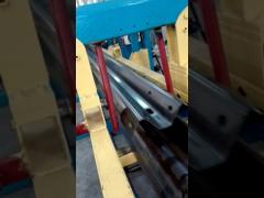 315t Pressing Punching Guard Rail Roll Forming Machine Gear Box Driving PLC Control