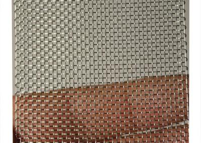 China SS 316 Woven Copper Wire Mesh Screen 2mm diameter Edge Wrapped for sale