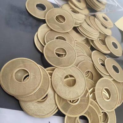 中国 ステンレス鋼の金網はカスタマイズされるディスク152mm直径の銅の網フィルターをろ過する 販売のため