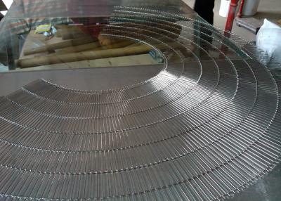 China Diámetro plano de SS304 Flex Conveyor Wire Belt 2.5m m para la entrega de la comida en venta