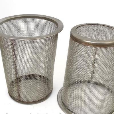 China 60-120 Mesh Ss Wire Mesh Filter Strainer Cap For Industrial Filtering à venda