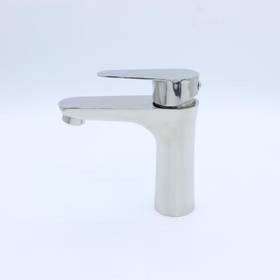 China Modern Luxury Lavatory Water Tap Vanity Sanitary Bathroom Basin Faucets 304 Stainless steel Brushed faucet for sale