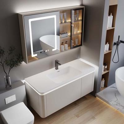 China SONSILL Bathroom Vanity Cabinets 80CM Floating Bathroom Cabinet With Sink for sale