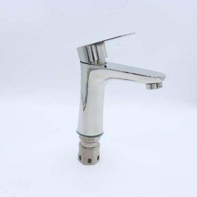 China Brushed Silvery Bathroom Shower Faucet Wide Mouth Bath Shower Tap for sale